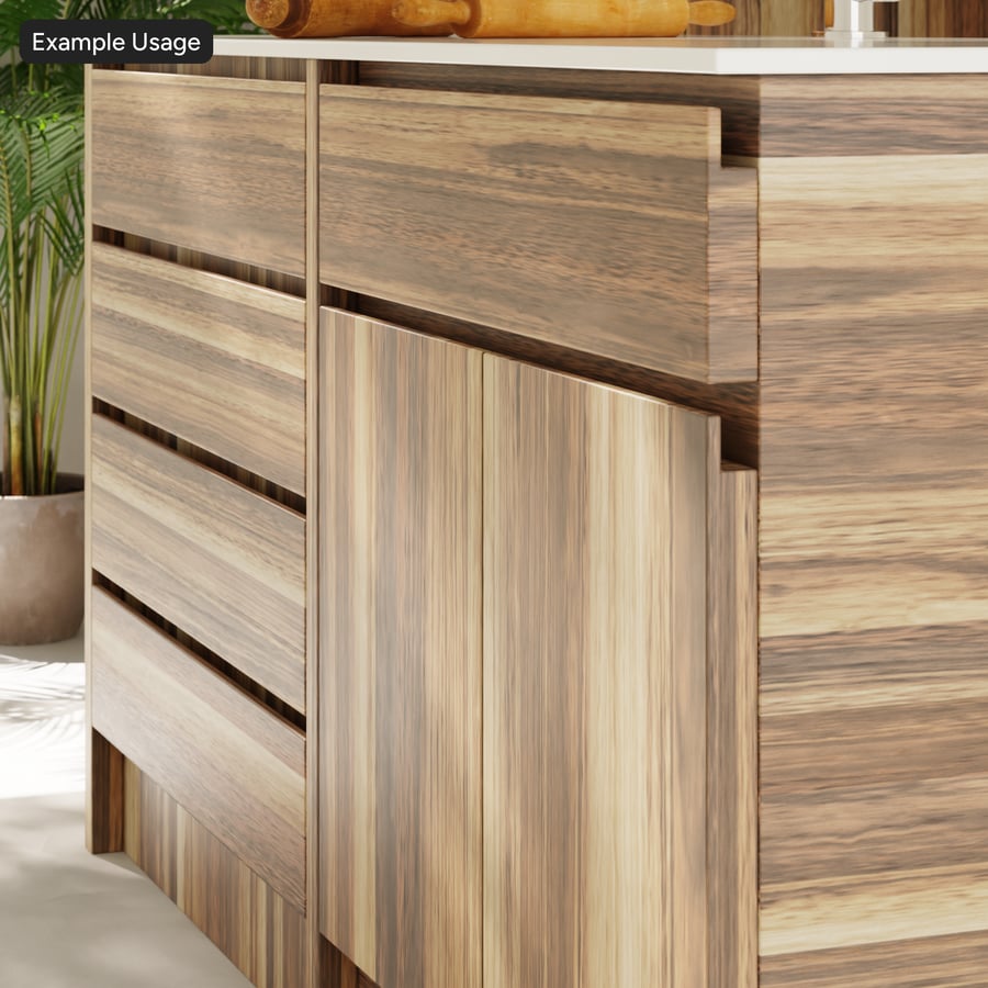 Slip Match Oak Wood Veneer Texture, Warm Brown
