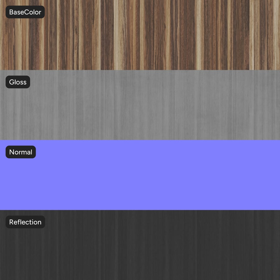 Slip Match Oak Wood Veneer Texture, Warm Brown