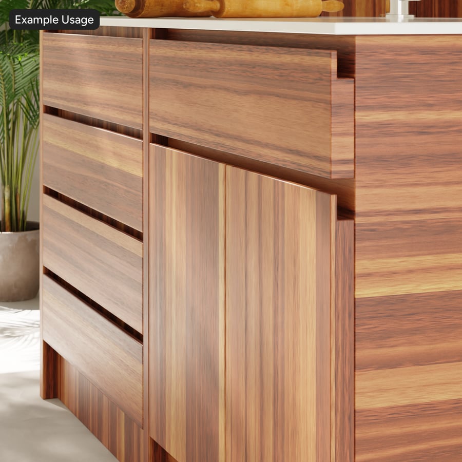 Impiallacciatura di legno di Sapele con finitura Slip Match, Blonde Tan