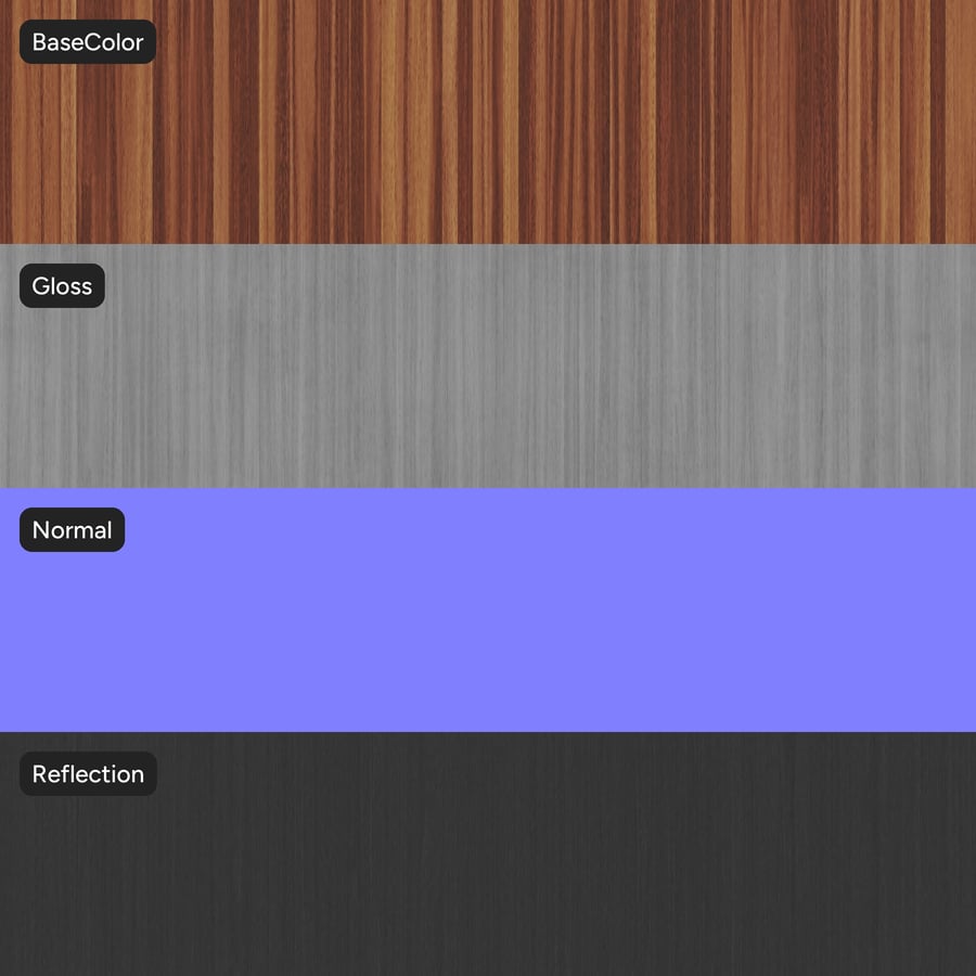 Impiallacciatura di legno di Sapele con finitura Slip Match, Blonde Tan