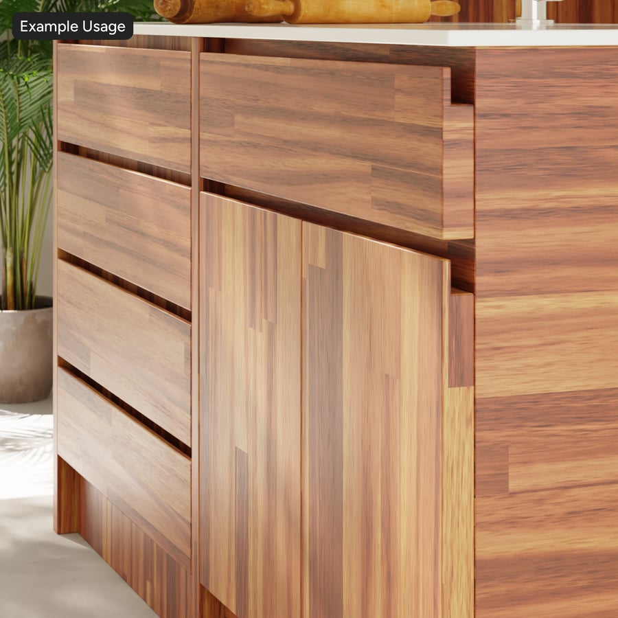 Vân gỗ Sapele, màu đỏ nhạt