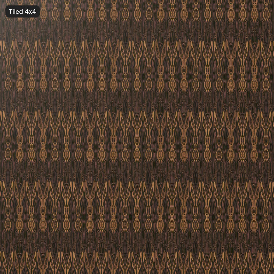 Book Match Oak Wood Veneer Texture, Brown