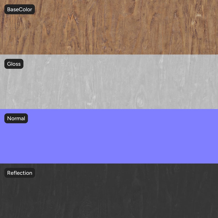 Slip Match Oak Wood Veneer Texture, Light Brown