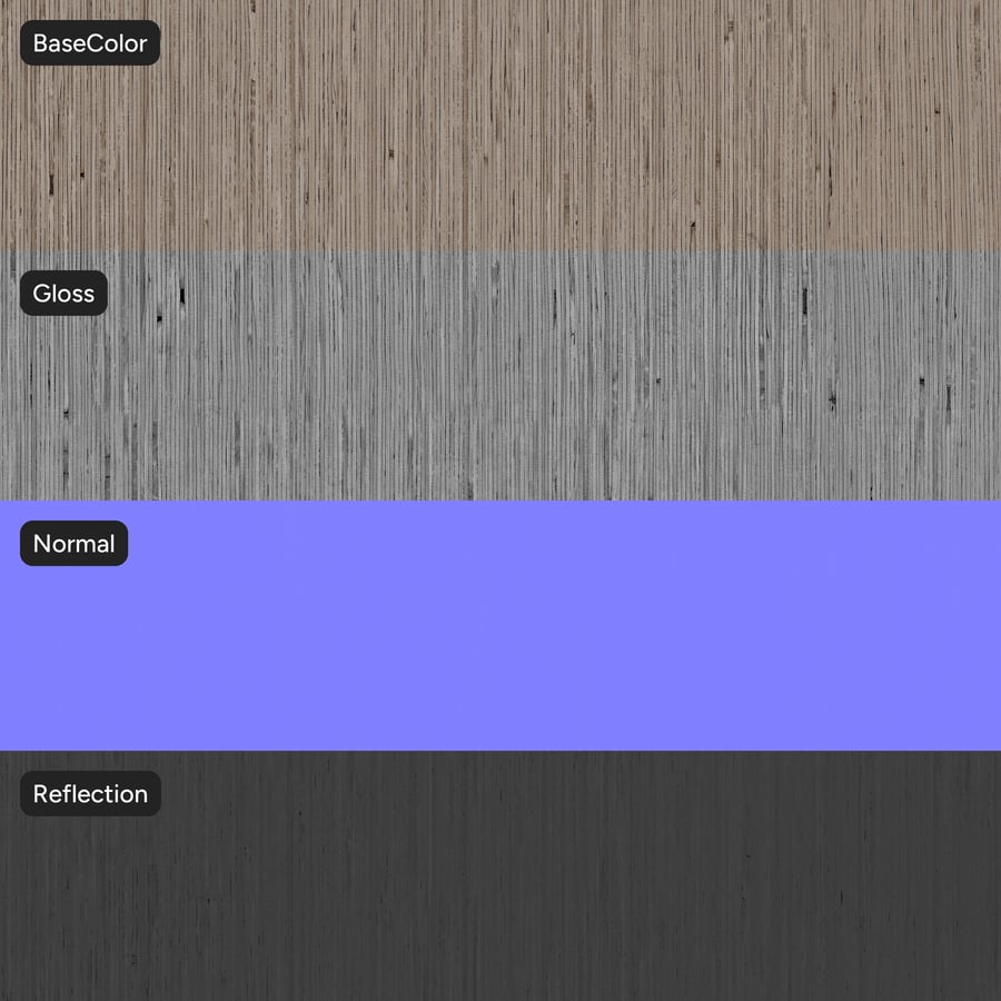 Slip Match Oak Wood Veneer Texture, Ashy Beige