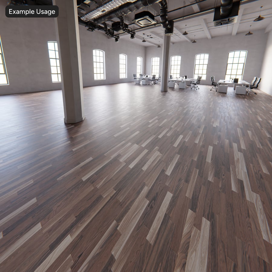 Donker Hickory houten plankstructuur, bruin