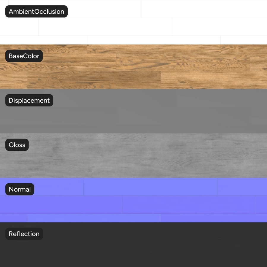 Dikke Parijse Eik Hout Structuur, Beige