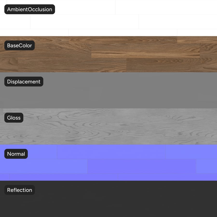 Thick Walnut Wood Board Texture, Brown