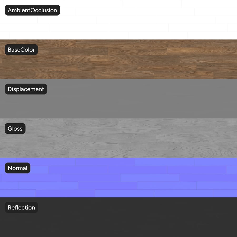 Thin Walnut Wood Board Texture