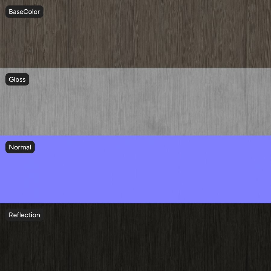 Slip Match Oak Wood Veneer Texture, Ashen Thorn