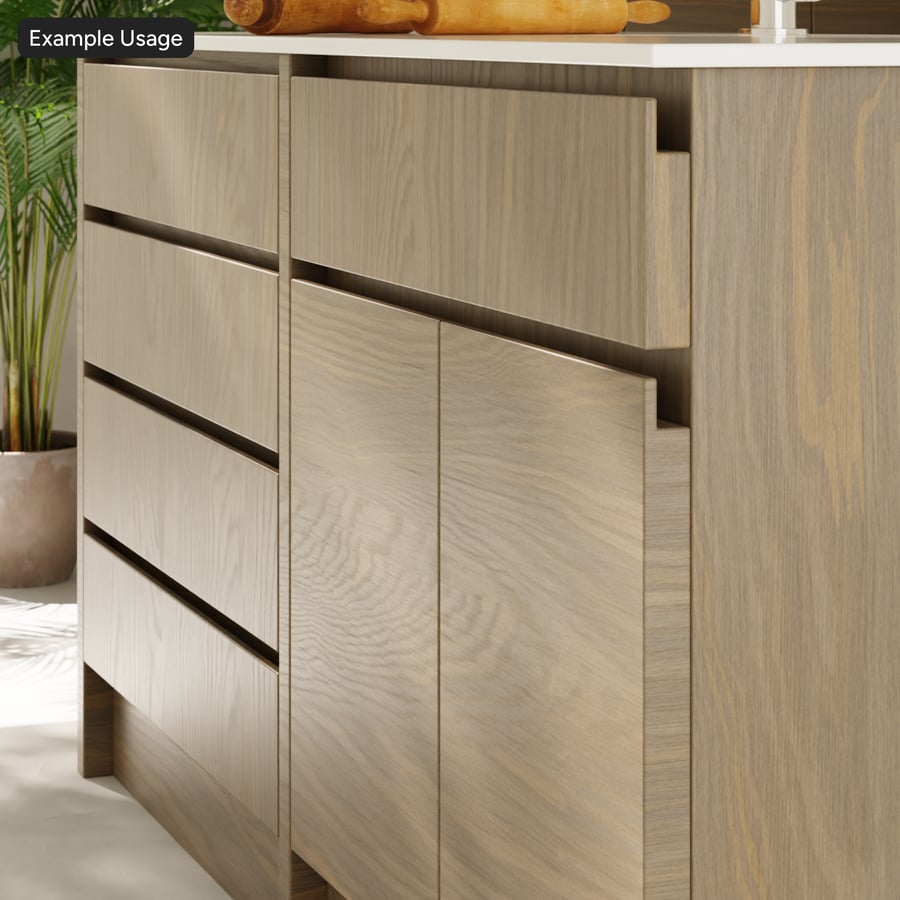 Random Match Eiche Holzfurnierstruktur, Olive
