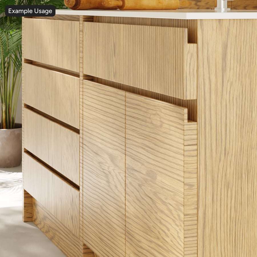 Random Match Parisian Oak Wood Veneer Texture, μπεζ