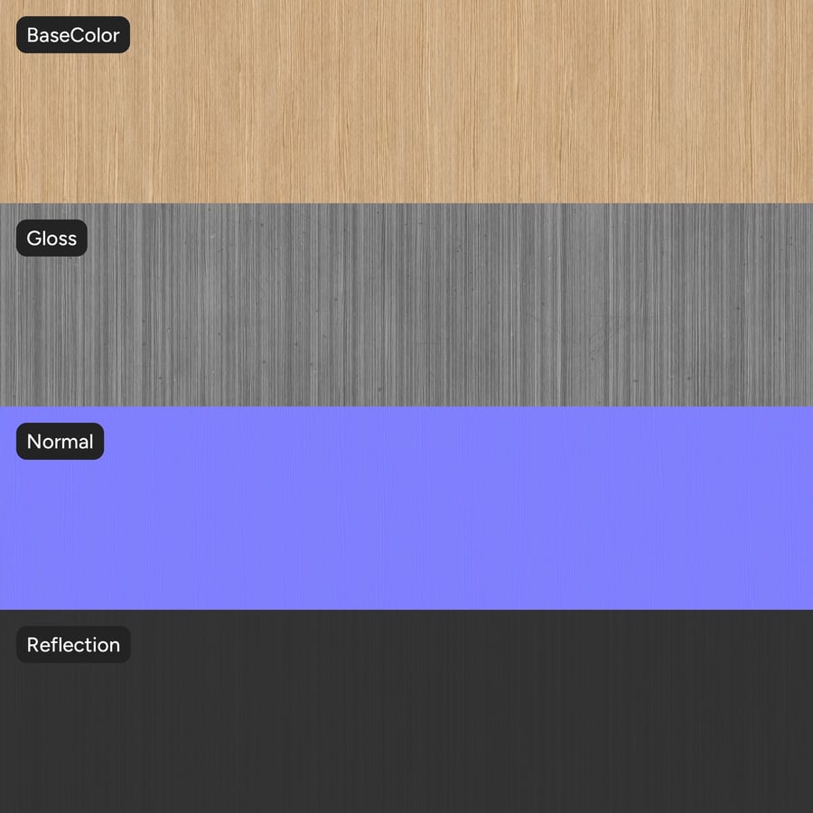 Slip Match Oak Wood Veneer Texture, Chiffon
