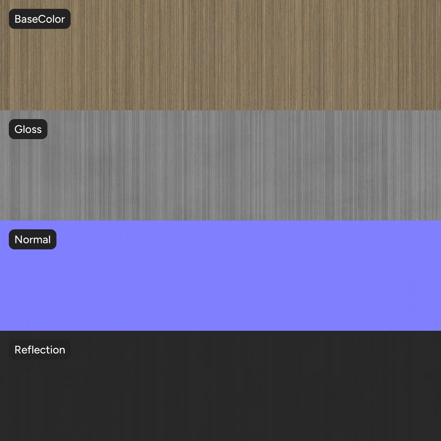 Slip Match Corduroy Holzfurnierstruktur, Beige
