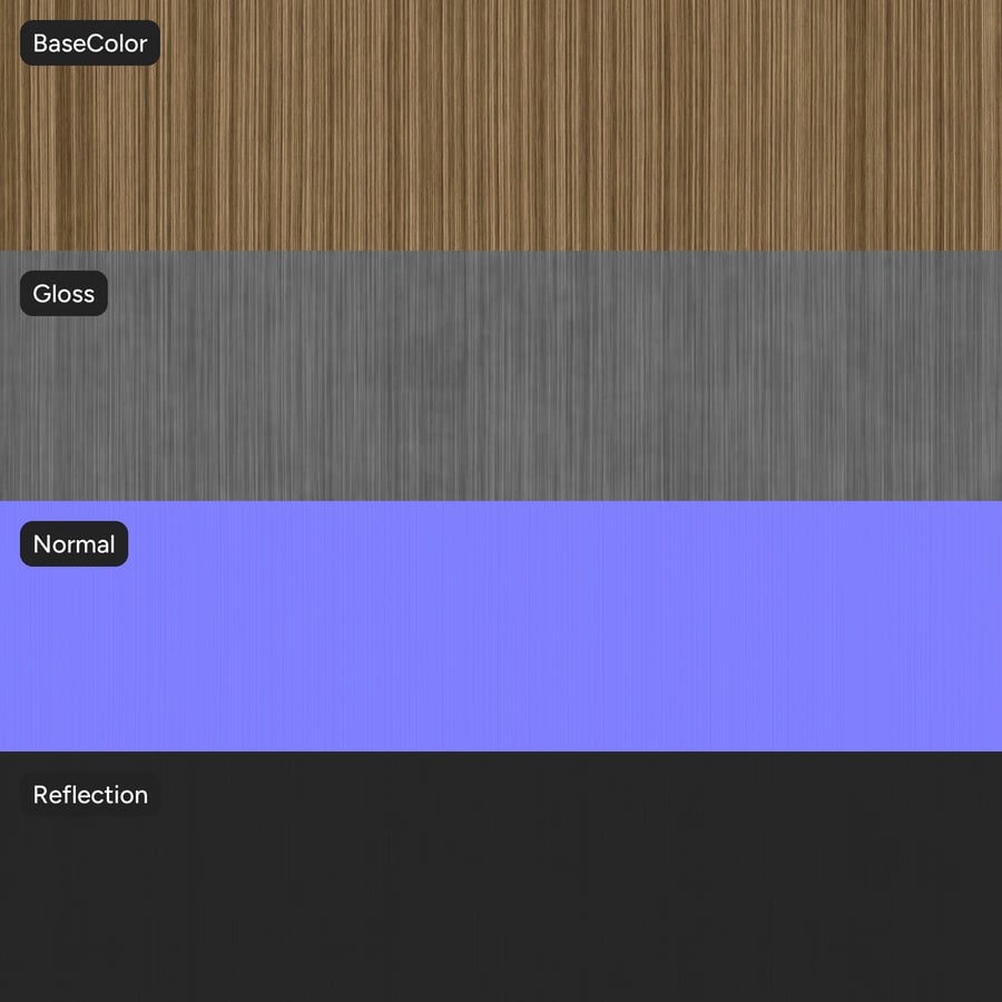 Slip Match Safari Holzfurnierstruktur, Beige