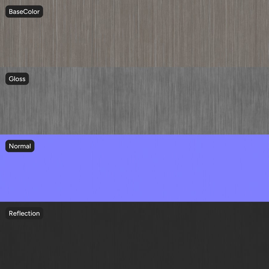 Texture dell'impiallacciatura di quercia Slip Match, grigio
