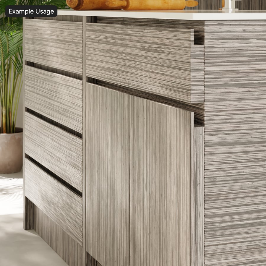 Texture impiallacciata in legno di quercia Slip Match, grigio