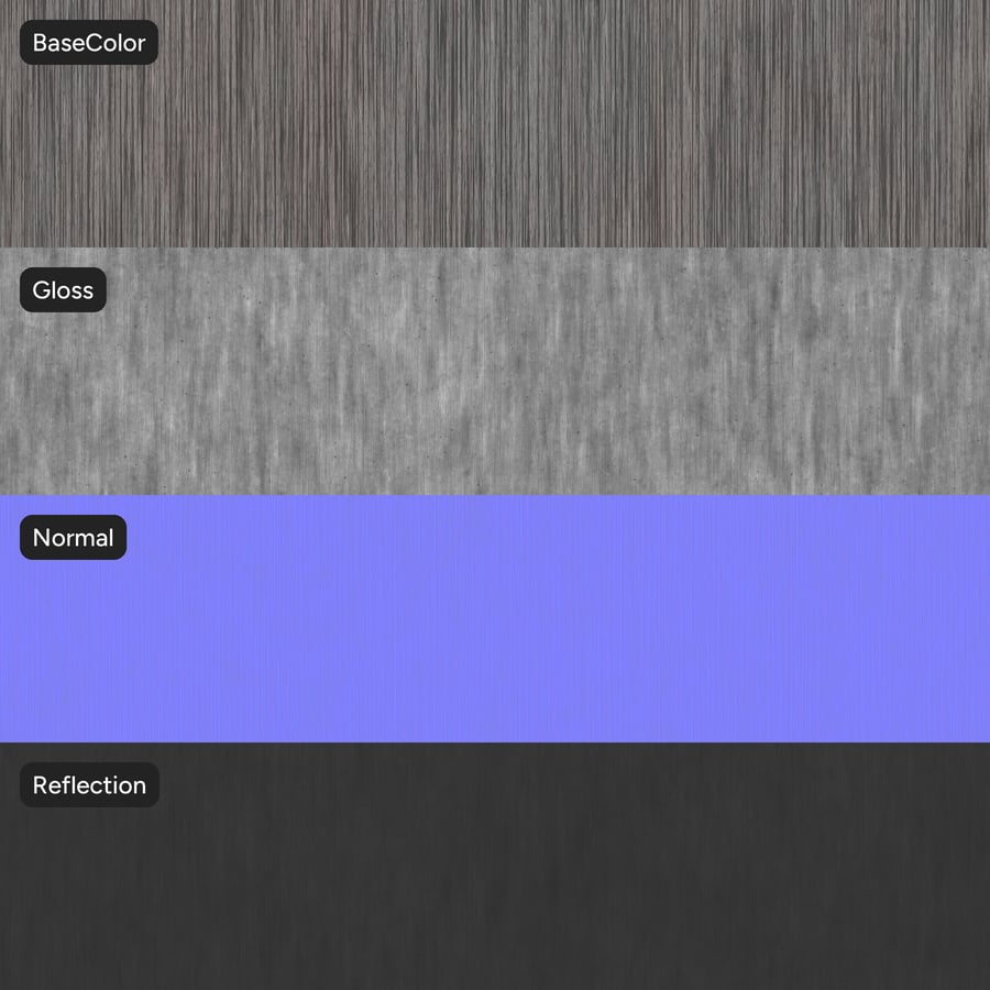 Texture impiallacciata in legno di quercia Slip Match, grigio