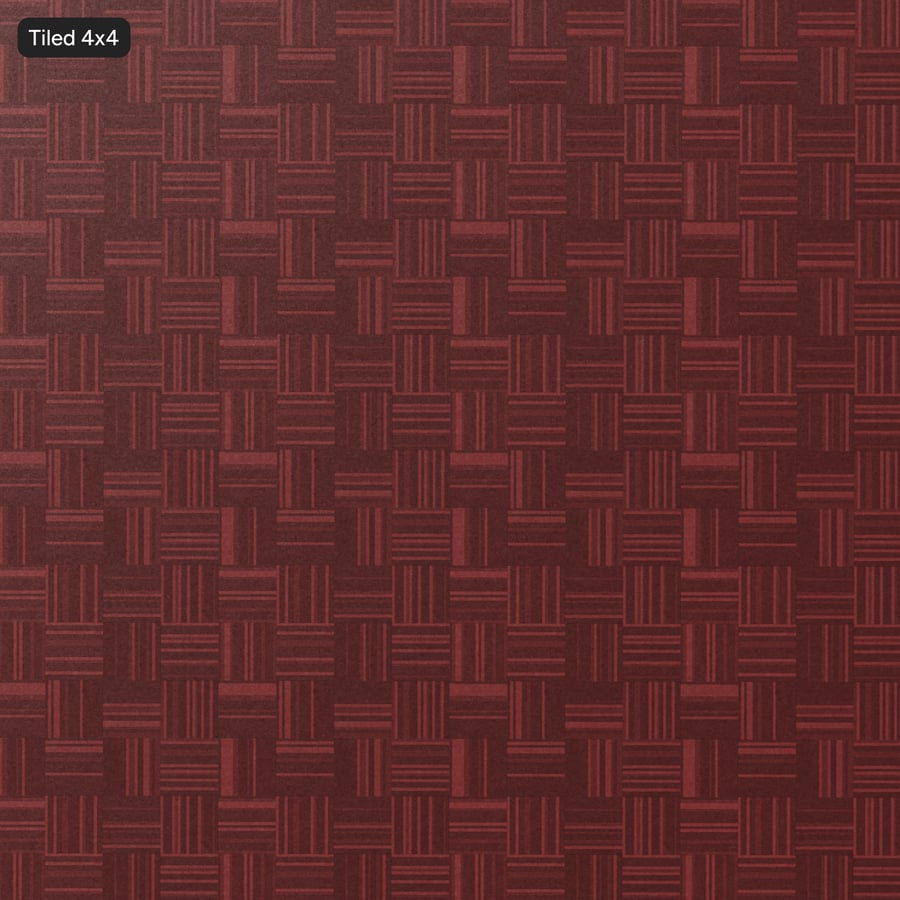 Varied Pinstripe Tiled Commercial Carpet Flooring Texture, Red
