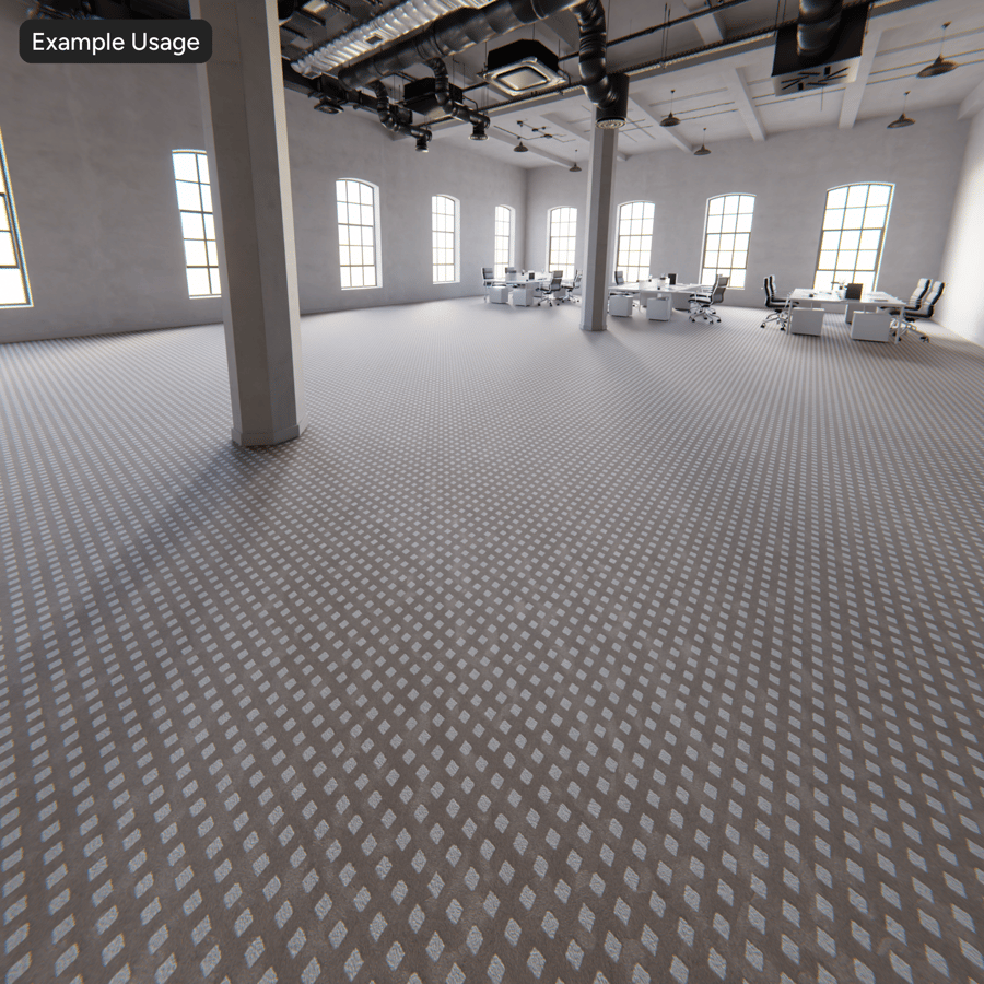 Checkerboard Cut &amp; Loop Pile Carpet Flooring Texture, Mocha Brown