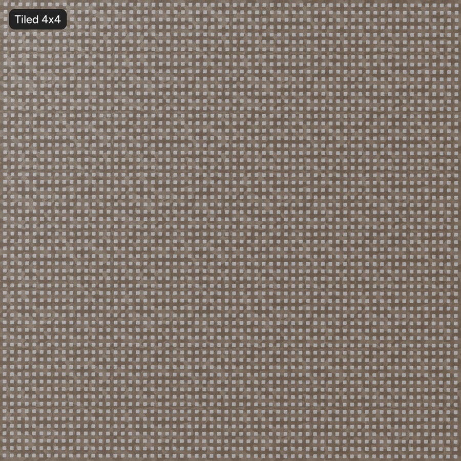 Checkerboard Cut &amp; Loop Pile Carpet Flooring Texture, Mocha Brown