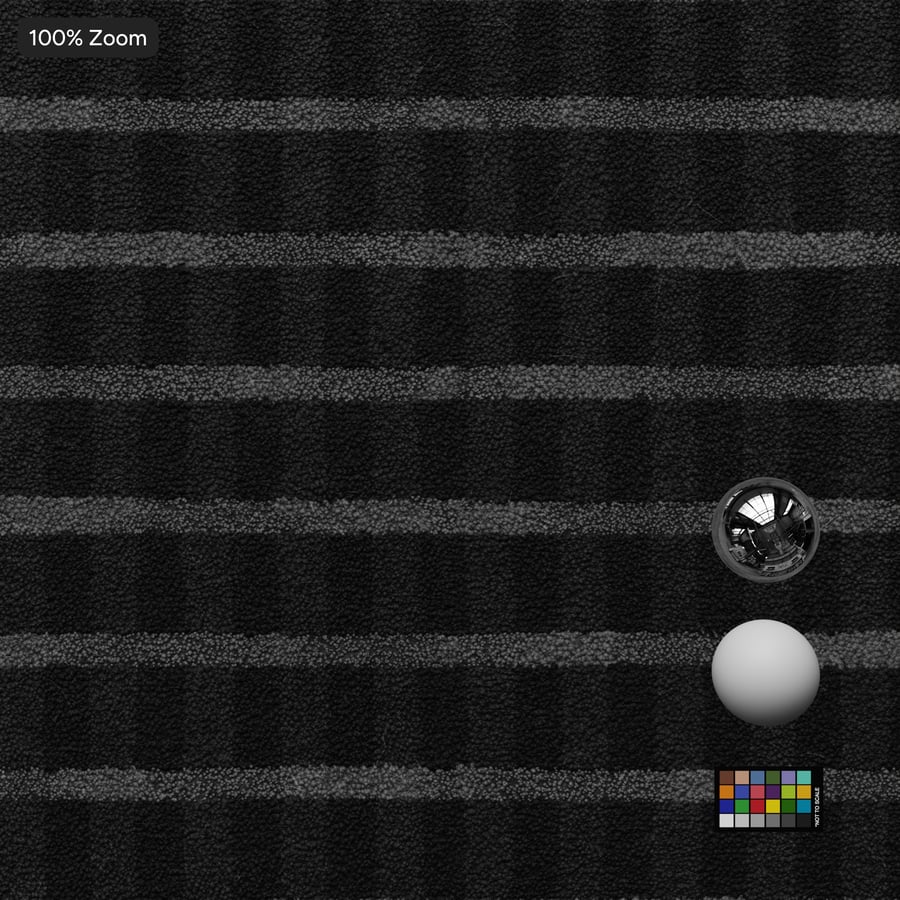 Grid Designer Plush Pile Carpet Flooring Texture, nero