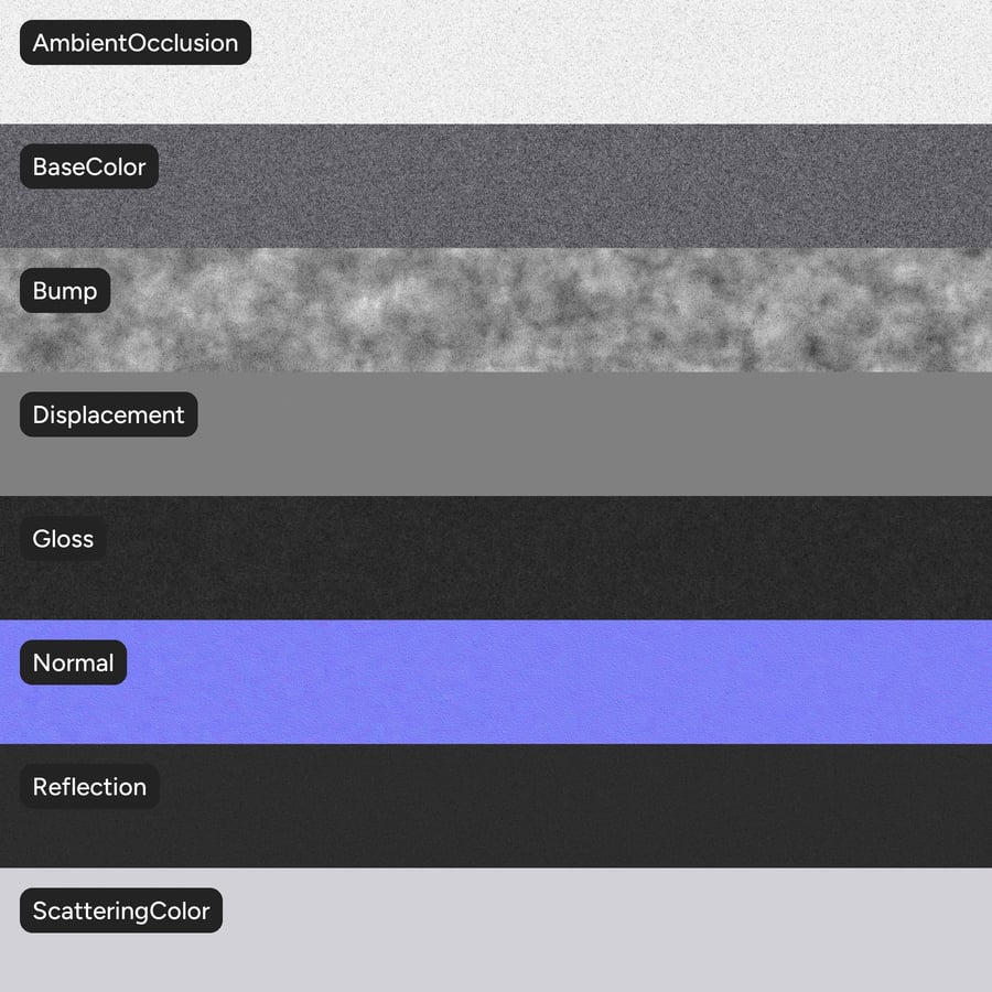 Natural Twist Pile Carpet Flooring Texture, Gray