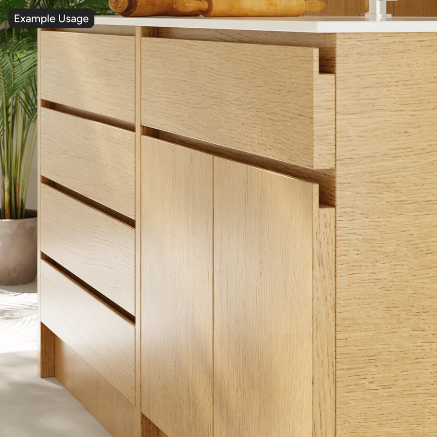 Struttura dell'impiallacciatura di rovere Slip Match, Light Tan