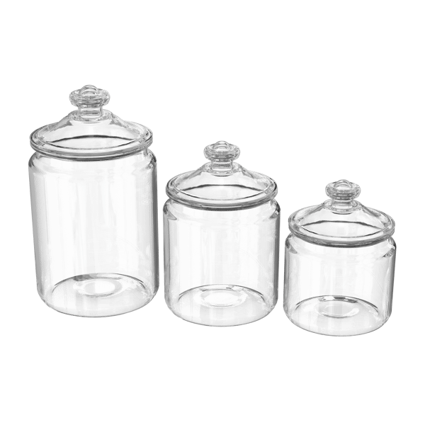 Glass Lidded Canister Set Models