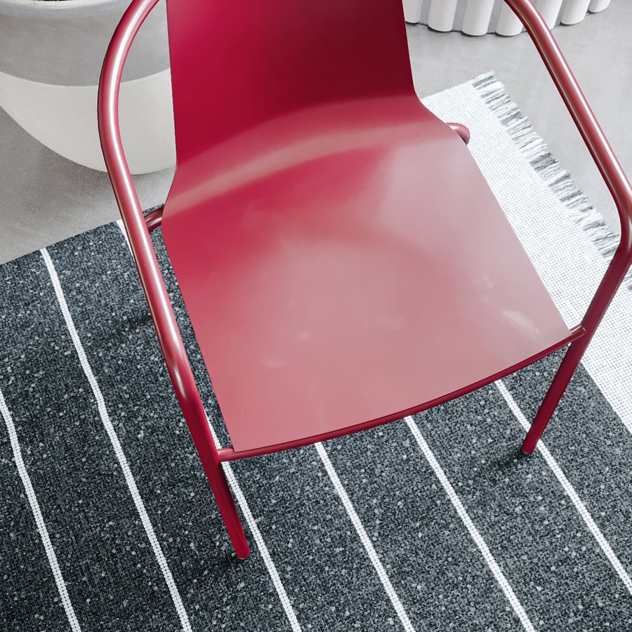Replik iSiMAR Cafe Sessel Modell, Rot
