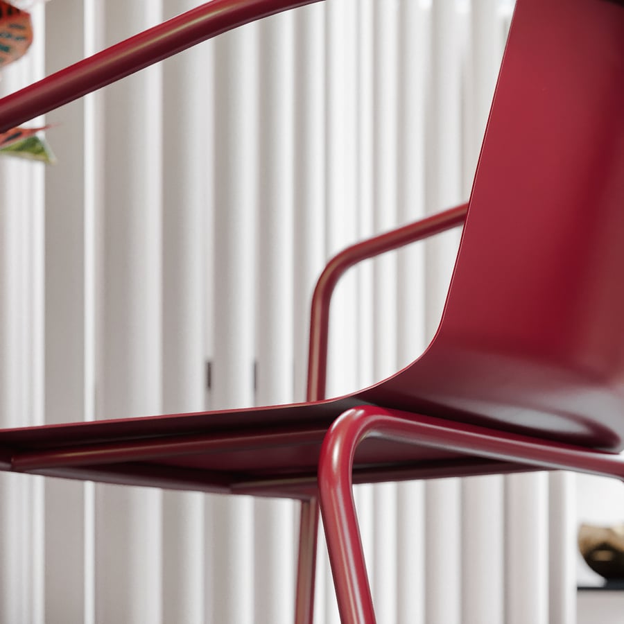 Replik iSiMAR Cafe Sessel Modell, Rot