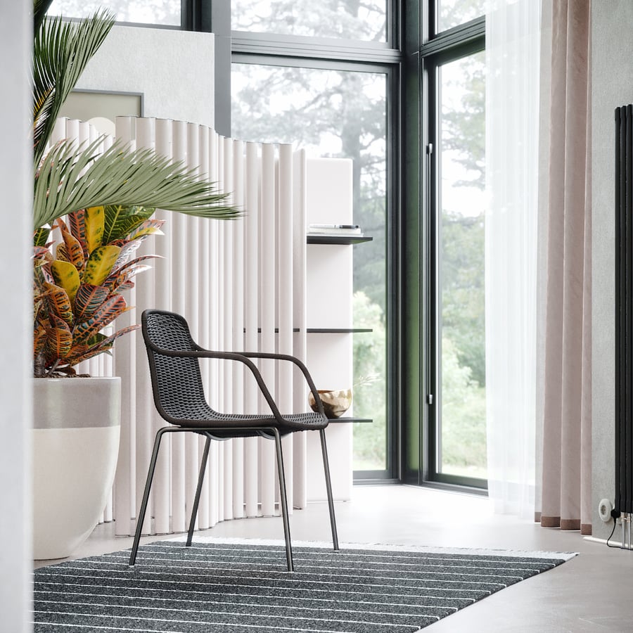 Replica Expormim Weave Stoel Model, Zwart