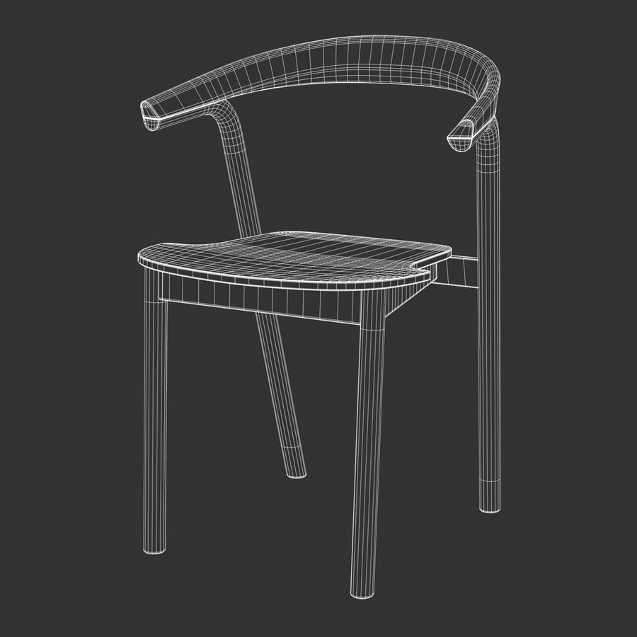 Модель дерев'яного репліки стільця Alki Wrap Chair