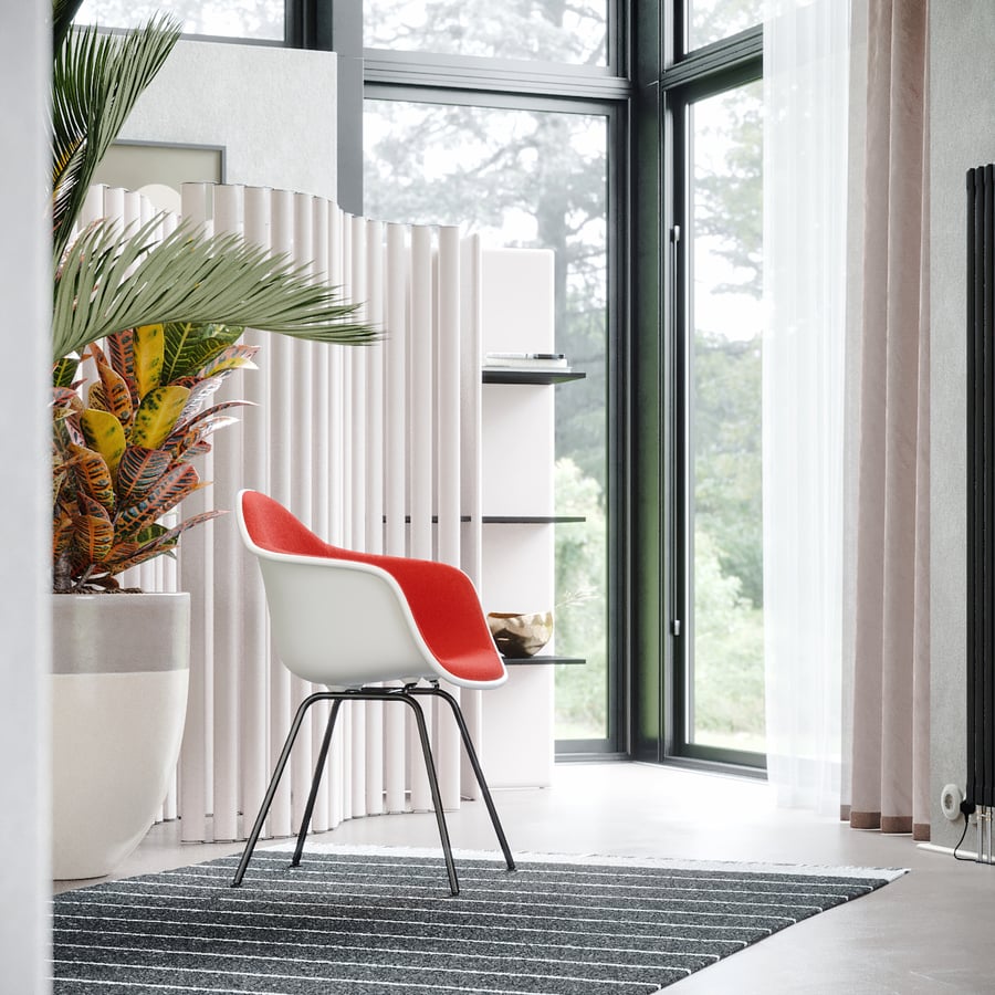 Replik Eames Plastic Side Chair Modell, lachsrot