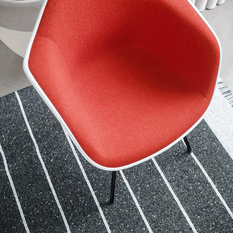Replik Eames Plastic Side Chair Modell, lachsrot