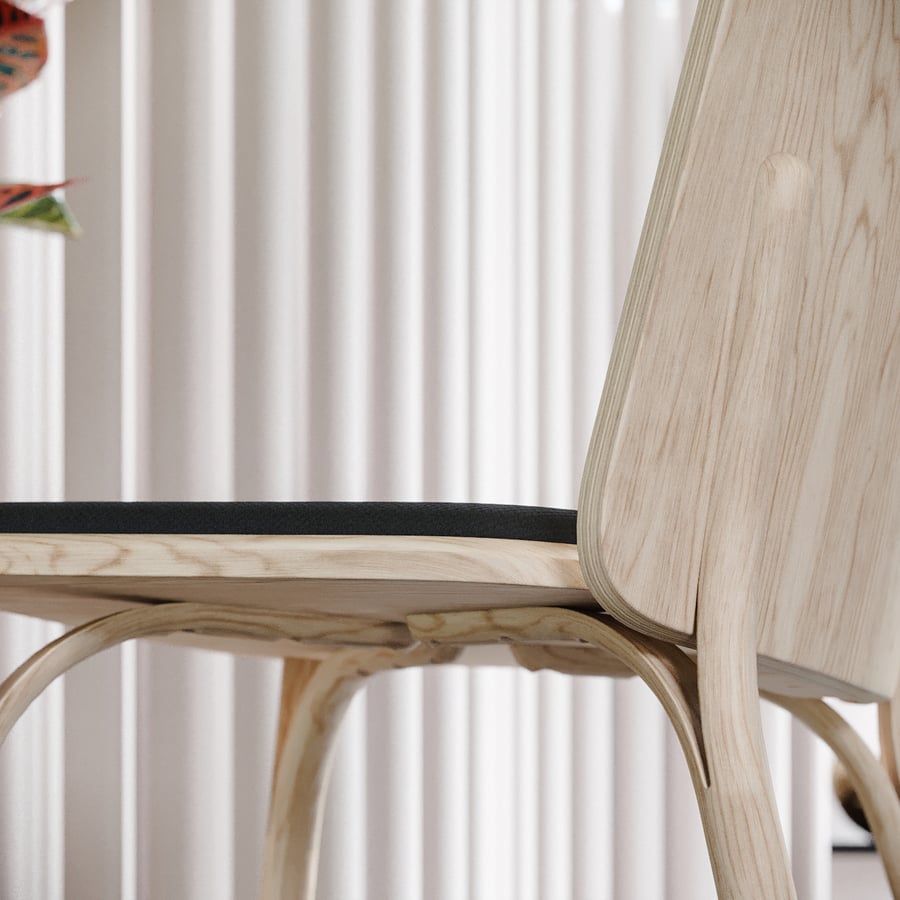 Modelo de cadeira Timber Replica TON Newcomer