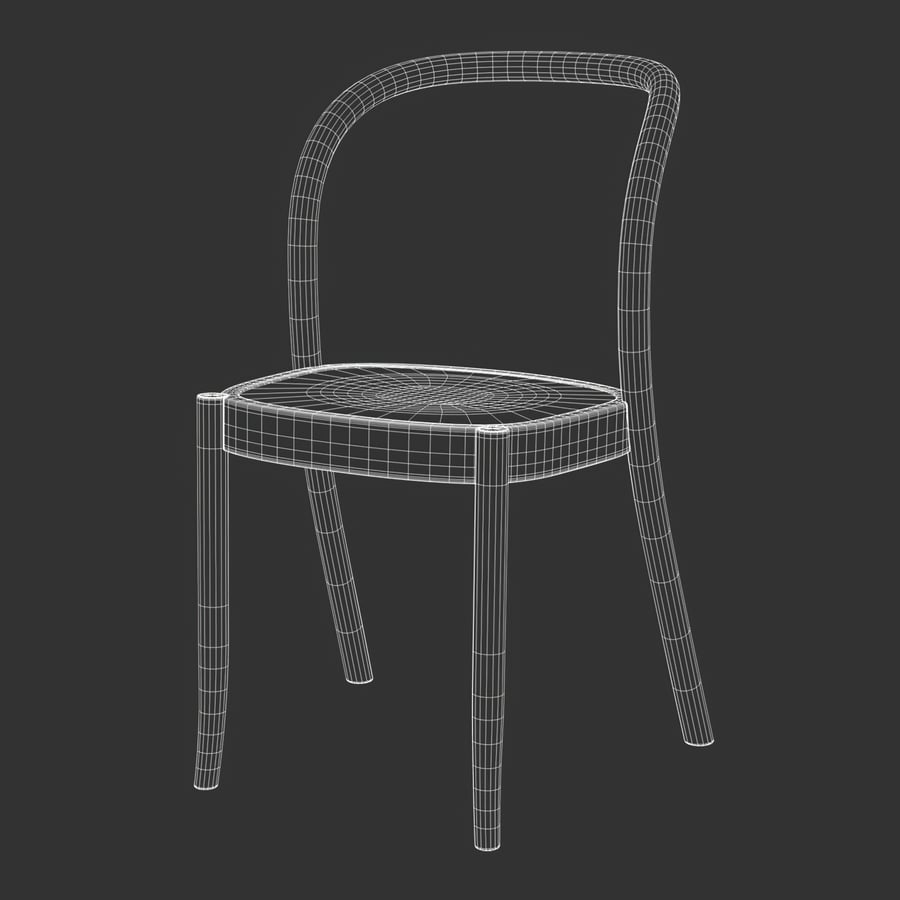 木材复制品 Moroso 教堂椅模型