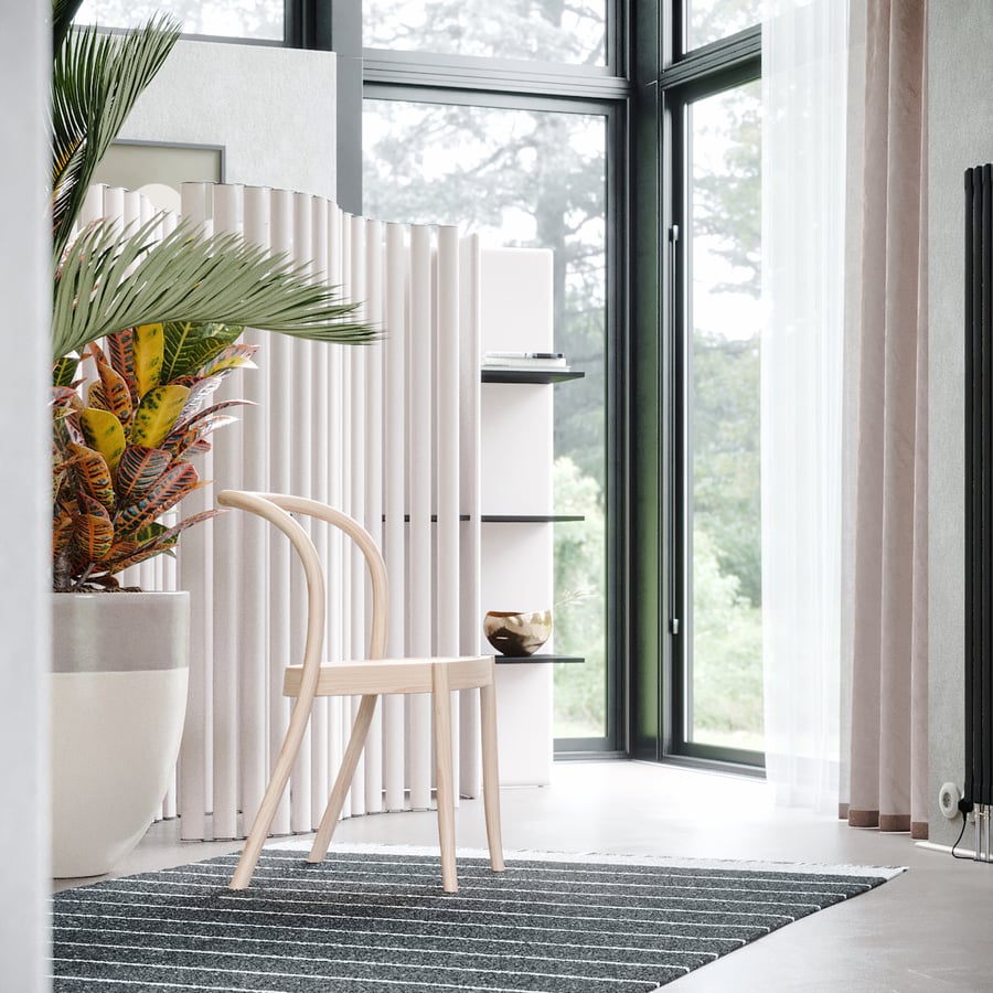 木材复制品 Moroso 教堂椅模型