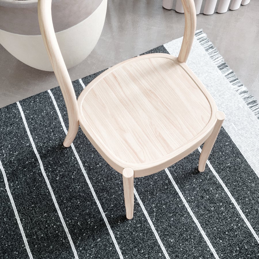 木材复制品 Moroso 教堂椅模型