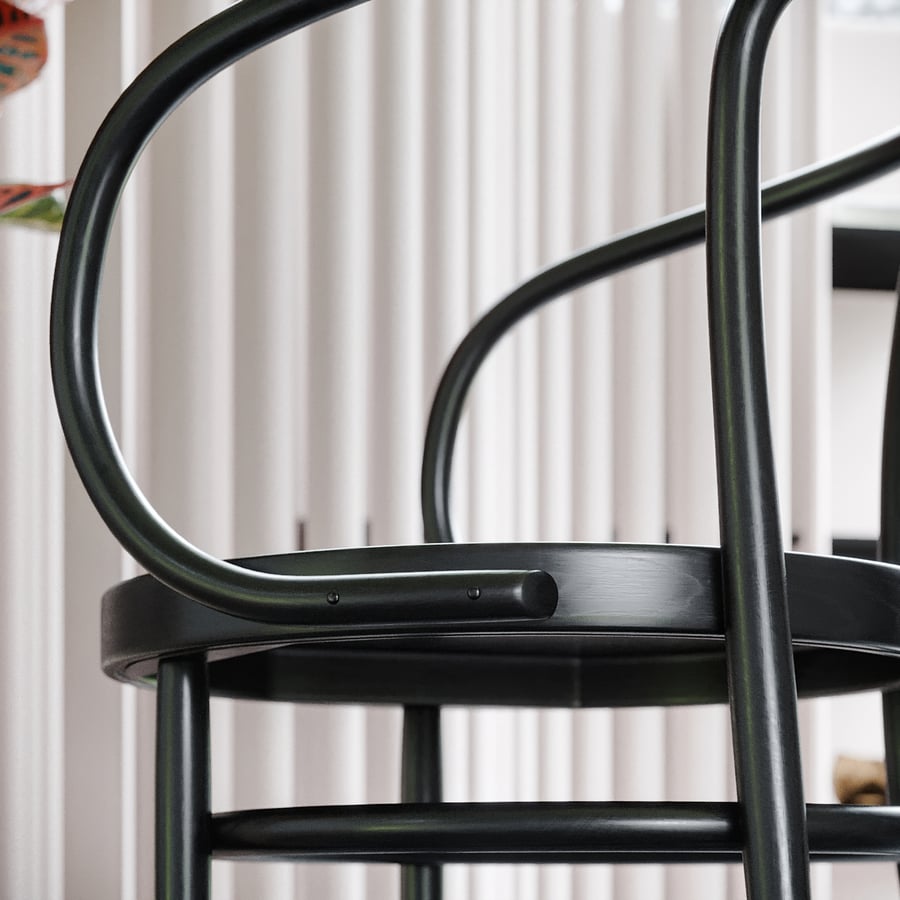 Replika krzesła Thonet 209, czarny