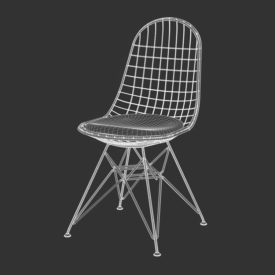 Replica Eames Scaffold καρέκλα μοντέλο, μαύρο