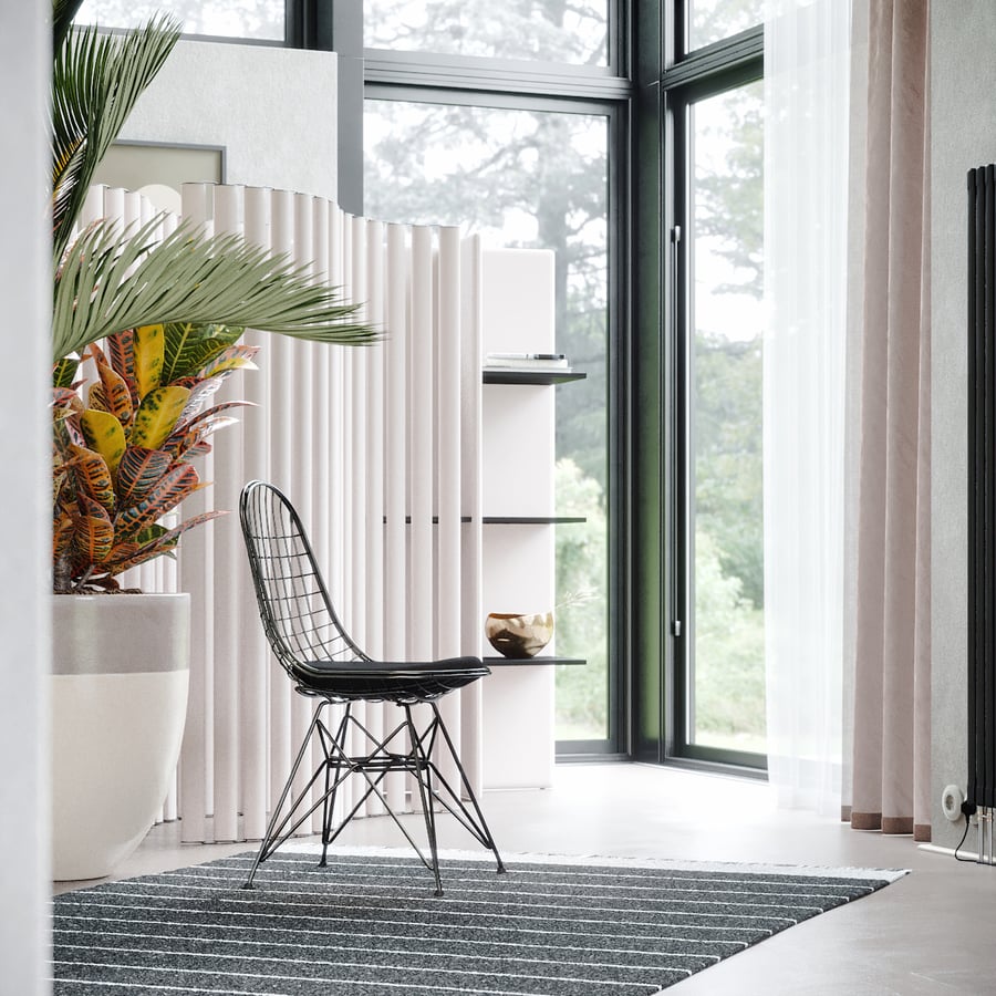 Replica Eames Scaffold καρέκλα μοντέλο, μαύρο