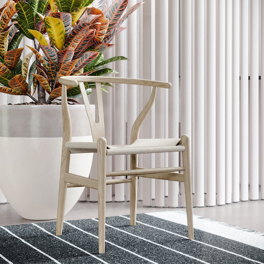 Holzreplik Hans Wegner CH24 Gabelstuhl Modell