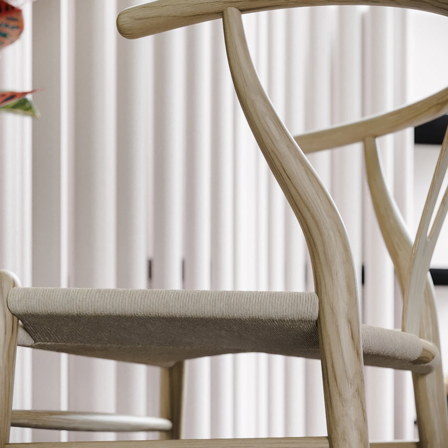 Holzreplik Hans Wegner CH24 Gabelstuhl Modell