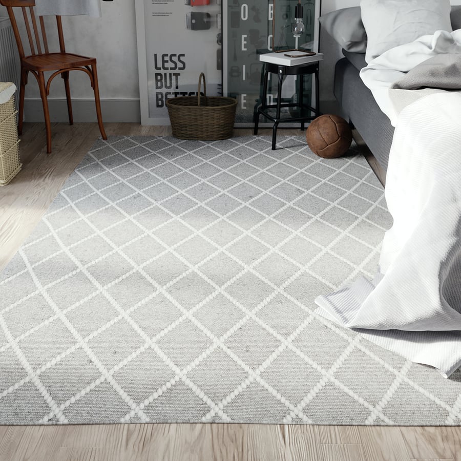 Diamond Designer Rug Model, Gray