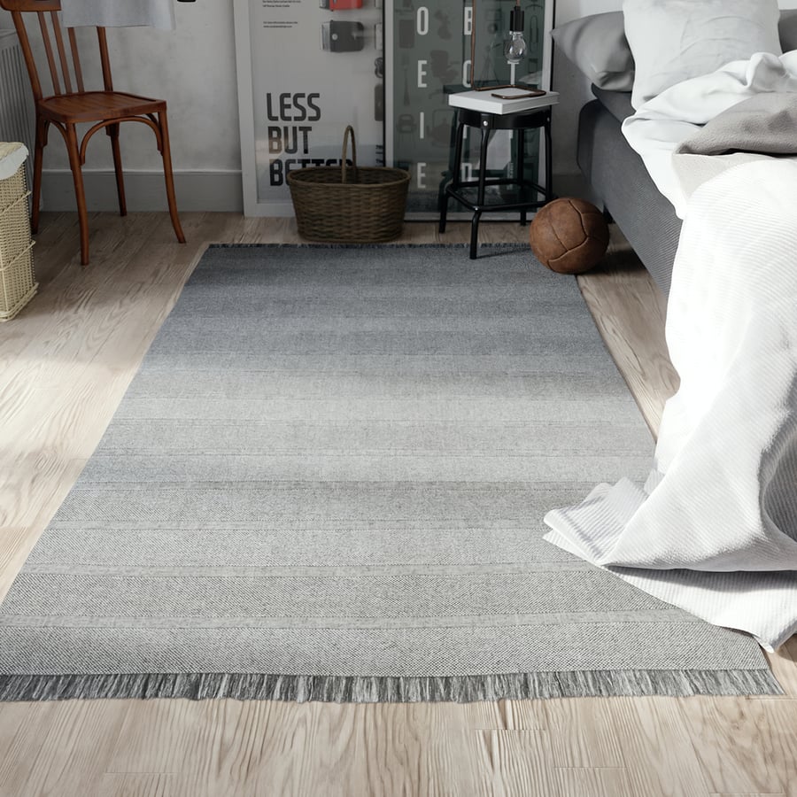 Sunset Stripe Designer Rug Model, γκρι
