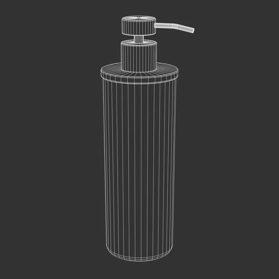 Modelo de dispensador de sabonete para banheiro, preto