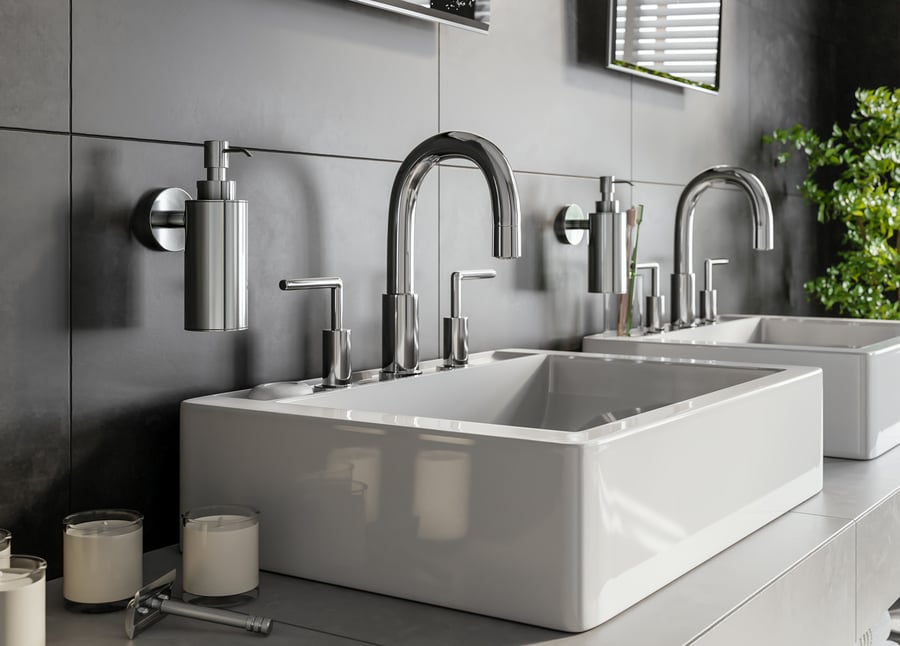 Zeepdispenser Chroom Wandmontage Badkamer Model