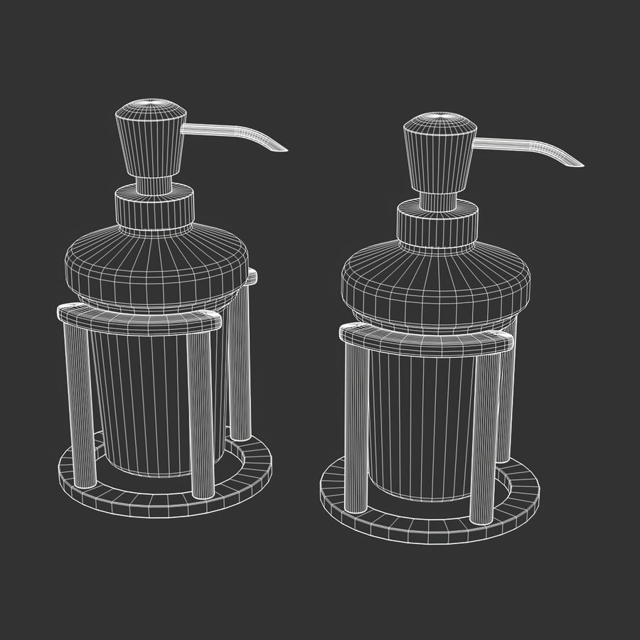 Model Set Dispenser Sabun Kamar Mandi, Marmer Hitam &amp; Putih