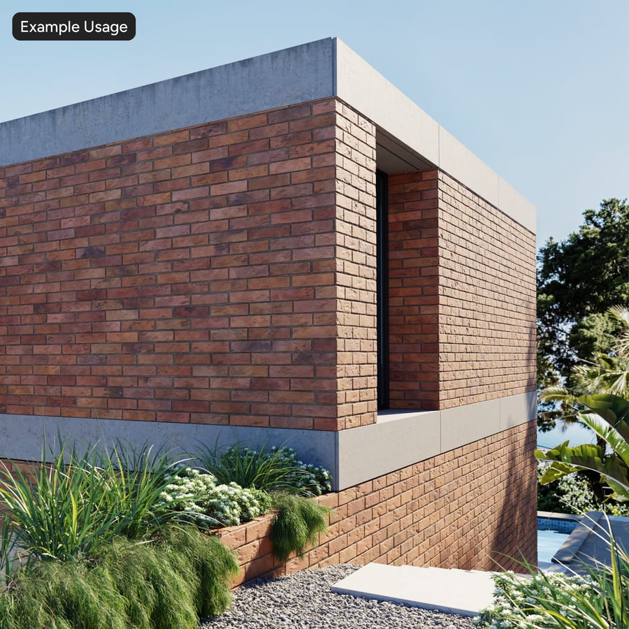 Heritage Running Bond Brick Wall Texture