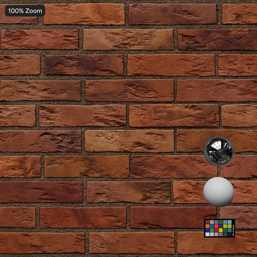 Heritage Running Bond Brick Wall Texture